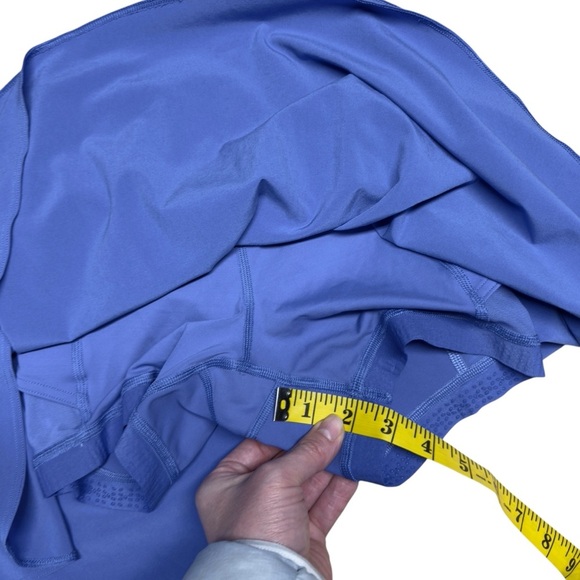 Lululemon Court Rival High-Rise Tennis Skirt Long Wild Indigo Blue Skort Size 0 - Picture 13 of 14